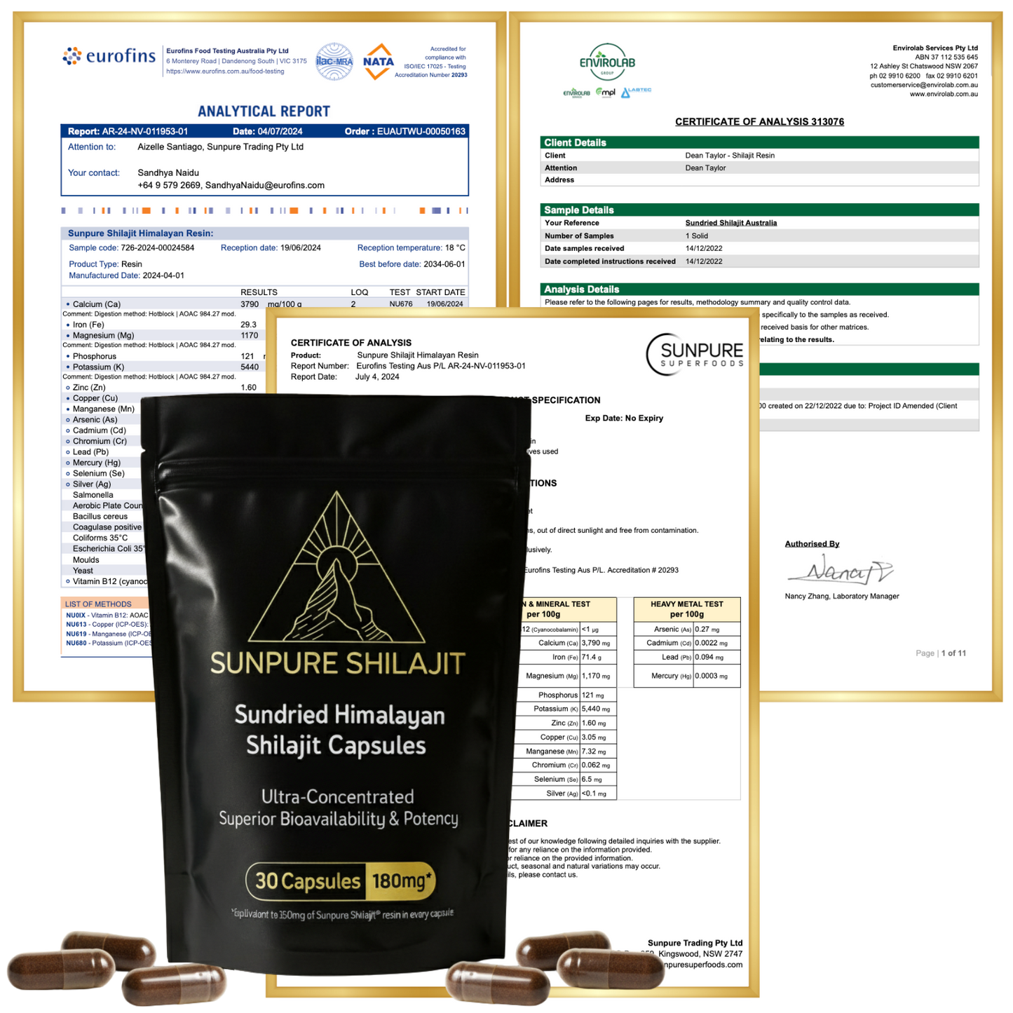 Shilajit Capsules, Sundried Himalayan