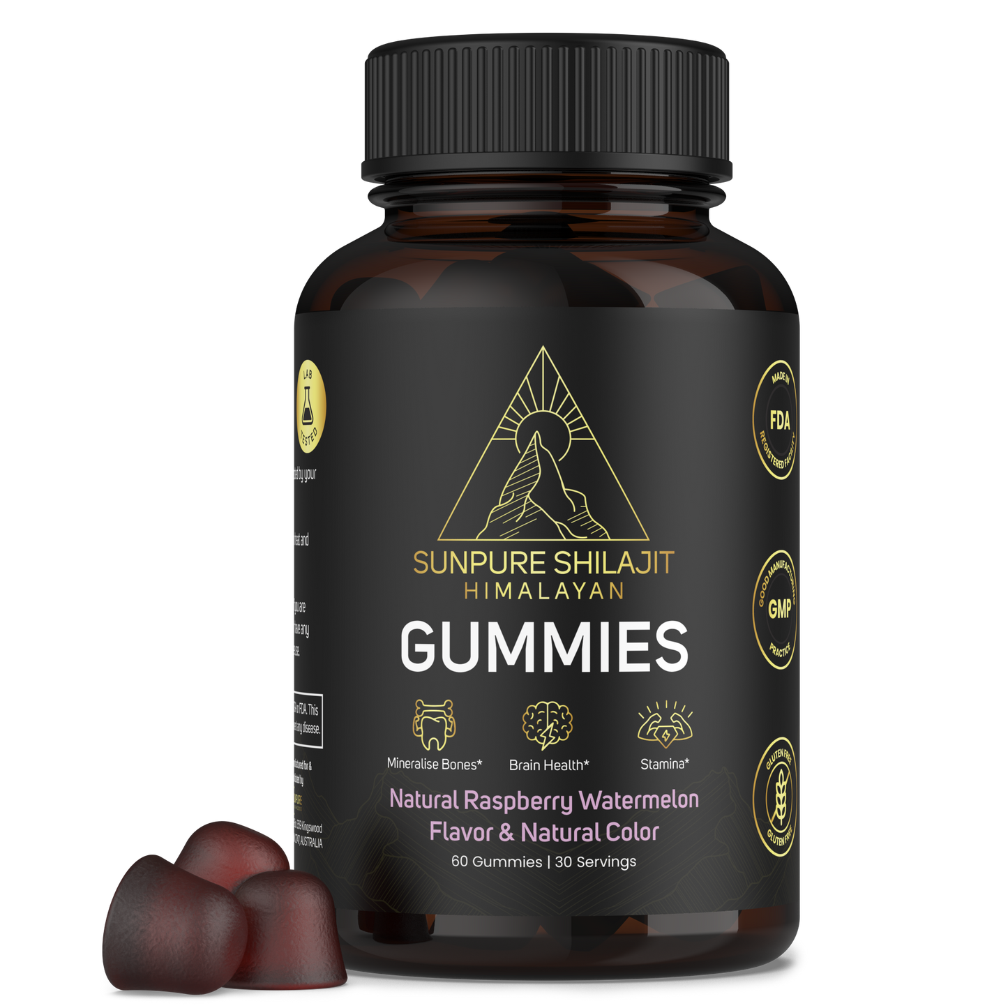 Himalayan Sundried Shilajit Gummies - front