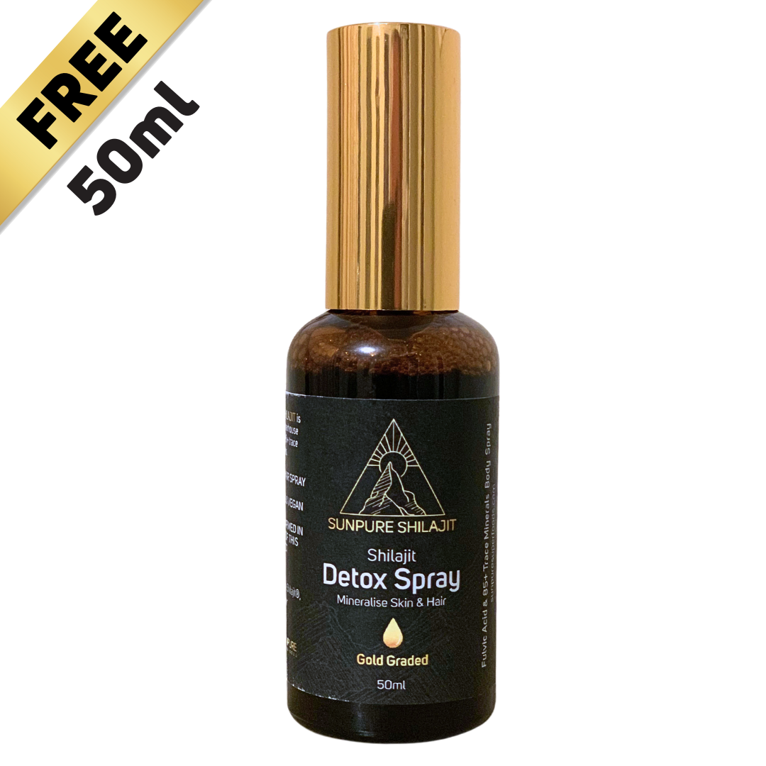 Free Shilajit Detox Body Spray - $60 RRP