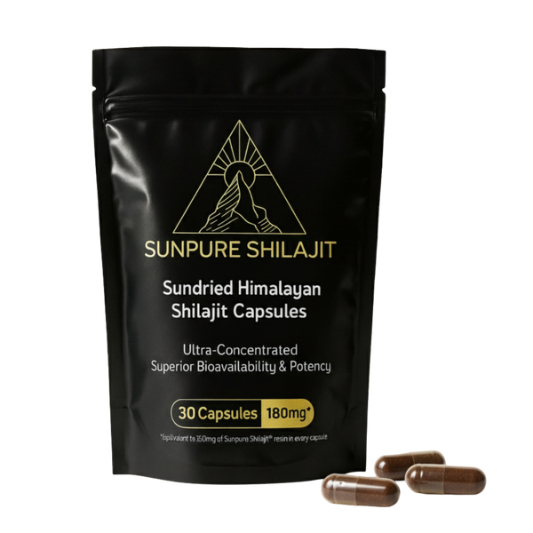 Shilajit Capsules, Sundried Himalayan