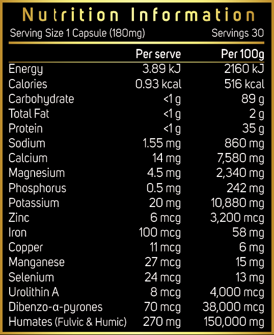 Shilajit Capsules, Sundried Himalayan