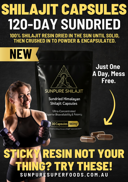 Shilajit Capsules – Sundried Himalayan