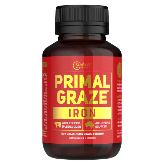 Beef Whole Blood, Spleen, Liver Capsules, Organic Grass Fed